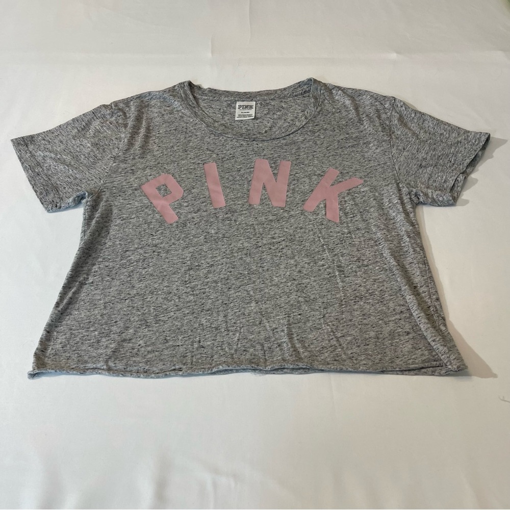 VICTORIA’S SECRET WOMENS CROP T-SHIRT, SZ M, VERY GOOD CONDITION, PREOWN…